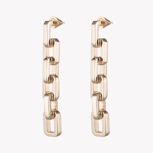 Revolve x Eddie Borgo Supra Link 12K Gold Plated Vermeil Chunky Earrings